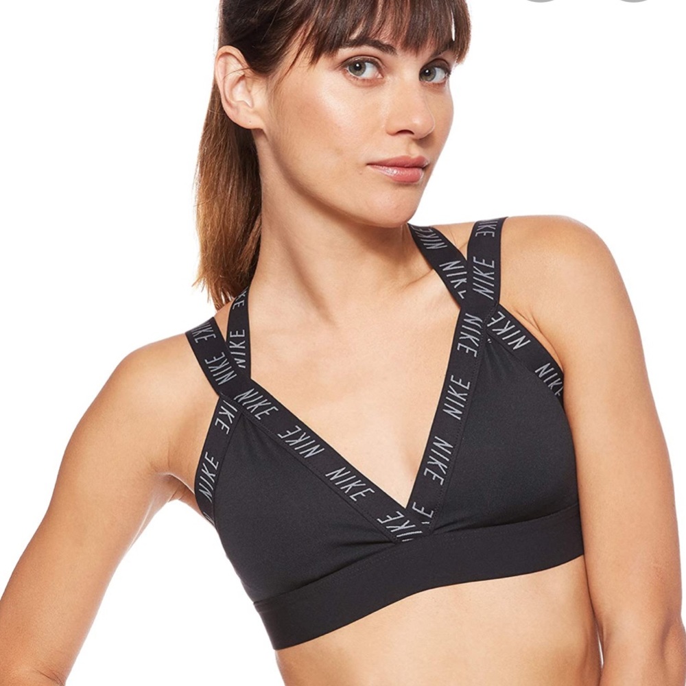 Black Nike Logo Sports Bra
